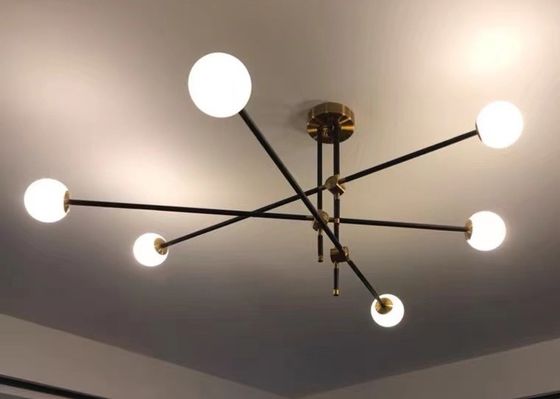 Glass Ball Sinple Style  Living Room Modern LED Chandelier