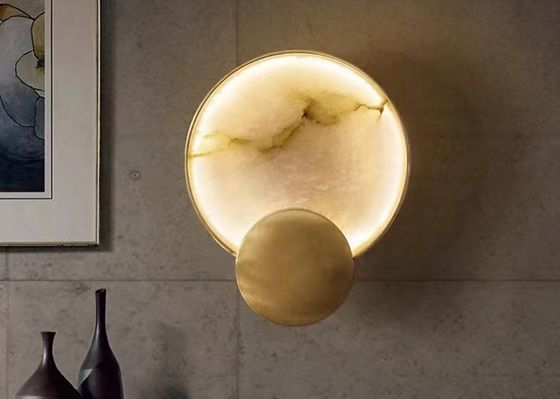 Northern Marble wall lamp corridor living room bedroom study background decorative wall lamp