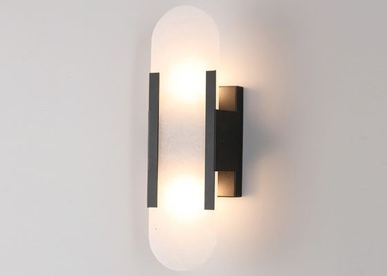 High quality european style modern indoor wall lamp for living room marble copper lamp