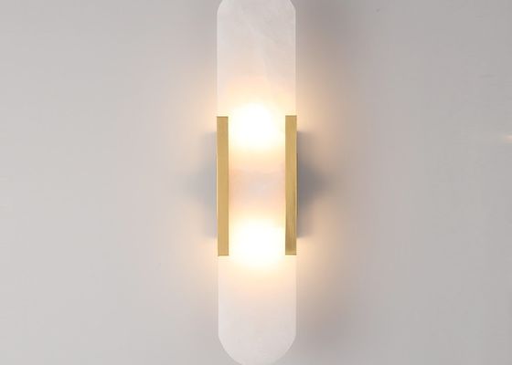 High quality european style modern indoor wall lamp for living room marble copper lamp