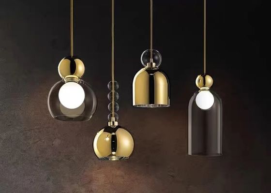 Glass Chandelier Ceiling Luxury Interior Led Design Modern Hanging Lamps Pendant Light