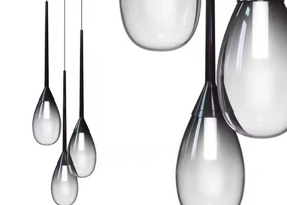 Glass Chandelier Ceiling Luxury Interior Led Design Modern Hanging Lamps Pendant Light