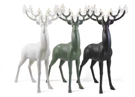 SPOTTED  DEER CRYSTAL  HOME DECOR FLOOR LAMP FOR LIVING ROOM FLOOR STANDING LAMP